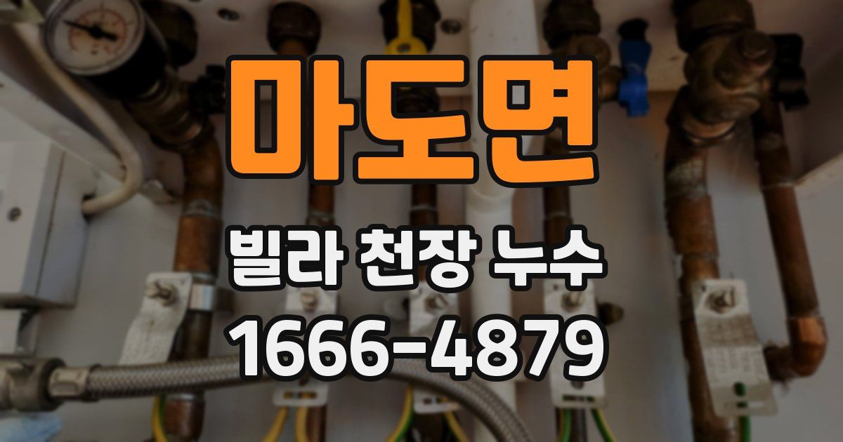 마도면 빌라 천장 누수