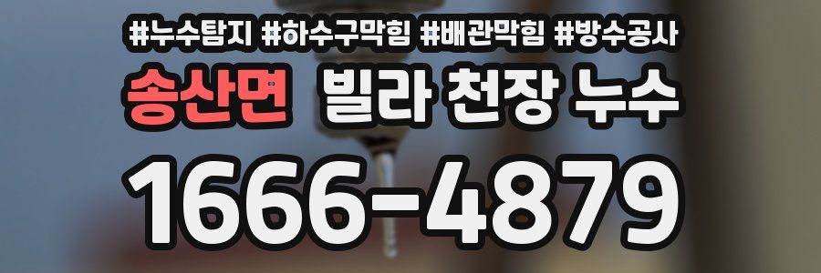 송산면 빌라 천장 누수