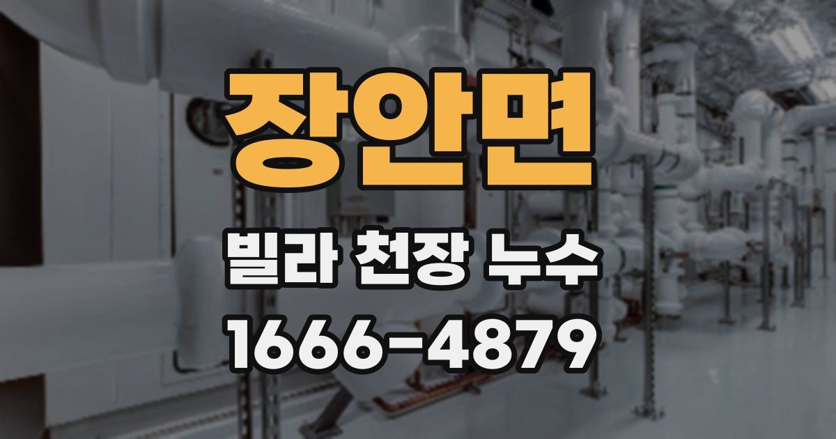 장안면 빌라 천장 누수