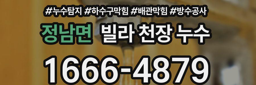 정남면 빌라 천장 누수