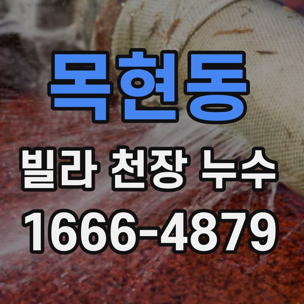 목현동 빌라 천장 누수
