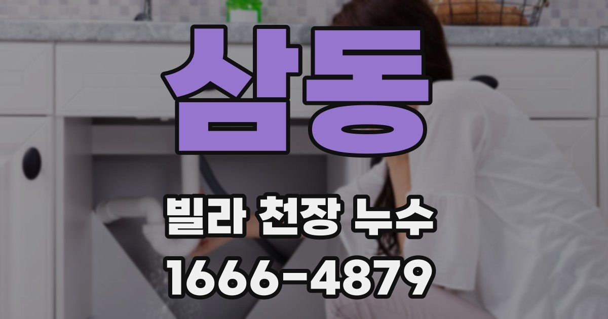 삼동 빌라 천장 누수