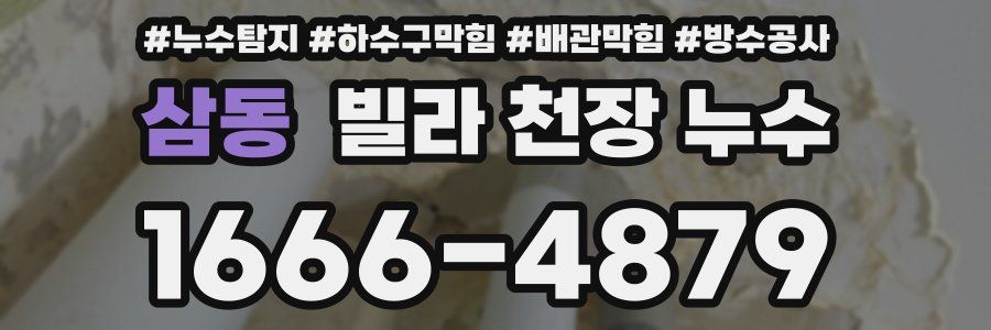 삼동 빌라 천장 누수