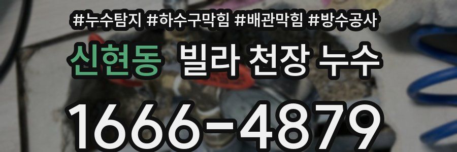 신현동 빌라 천장 누수