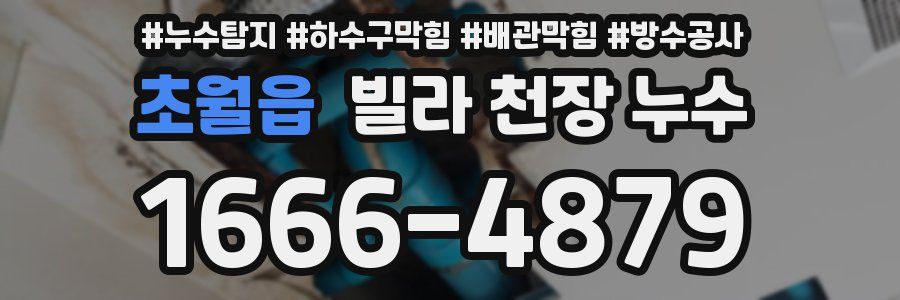초월읍 빌라 천장 누수