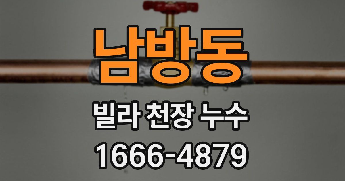 남방동 빌라 천장 누수