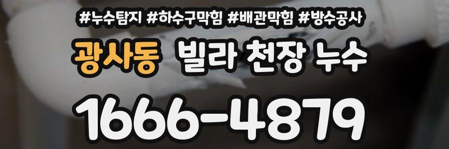 광사동 빌라 천장 누수