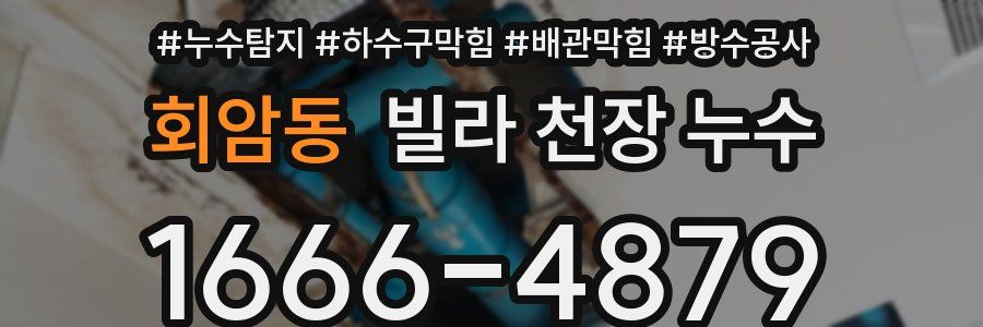회암동 빌라 천장 누수