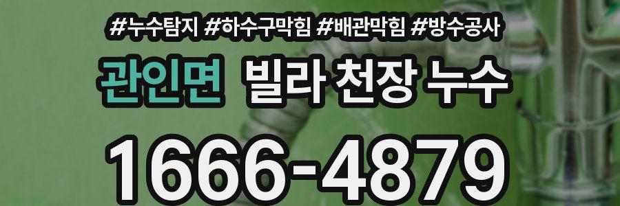 관인면 빌라 천장 누수