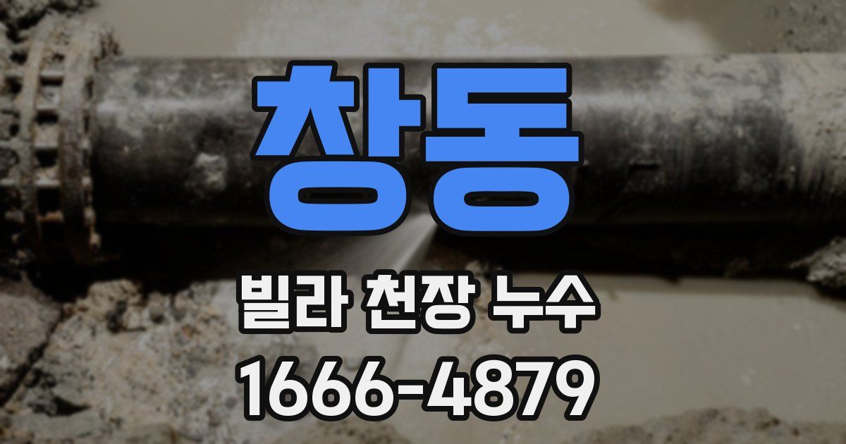 창동 빌라 천장 누수