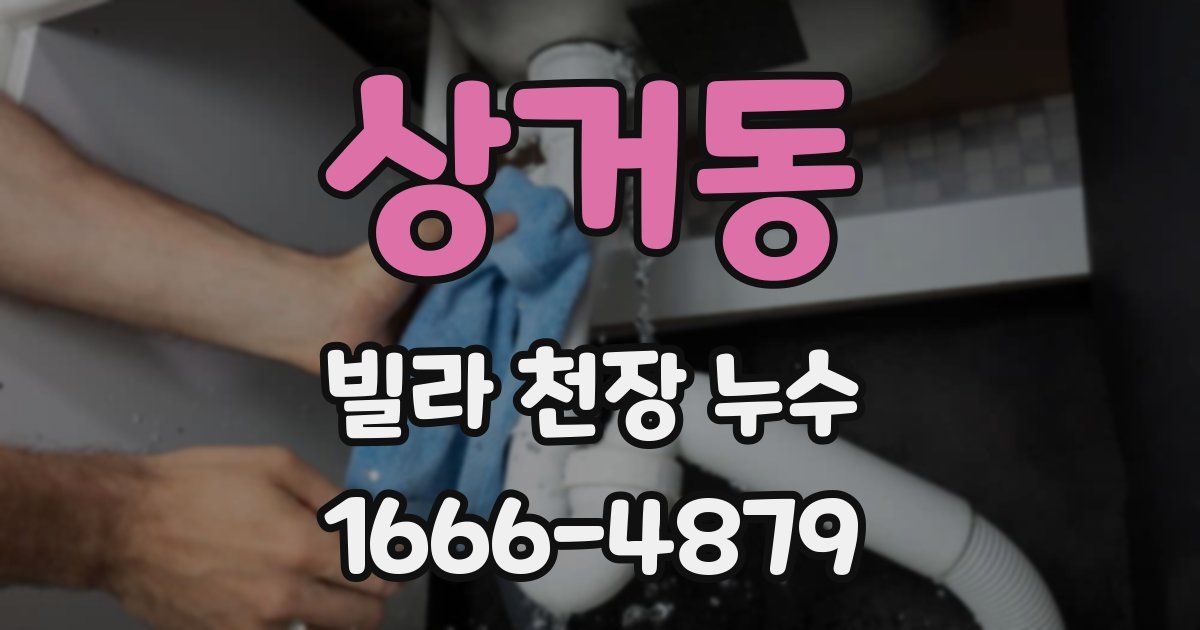 상거동 빌라 천장 누수