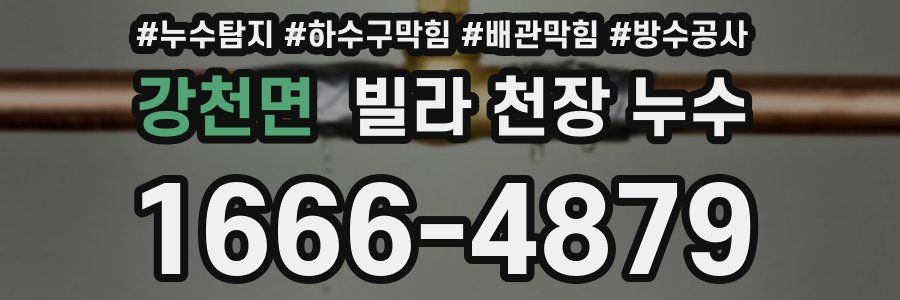강천면 빌라 천장 누수