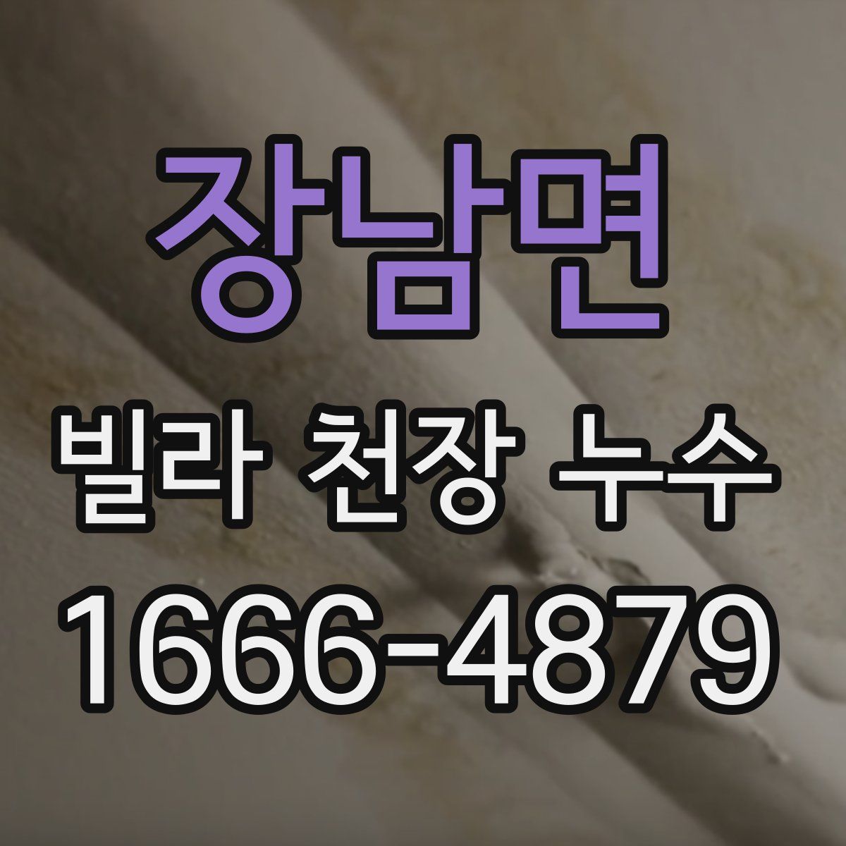 장남면 빌라 천장 누수