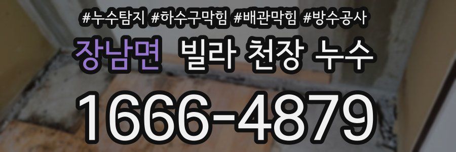 장남면 빌라 천장 누수