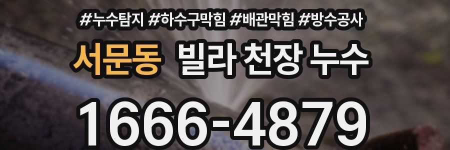 서문동 빌라 천장 누수