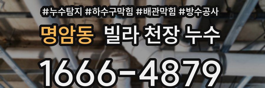 명암동 빌라 천장 누수