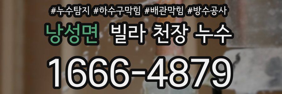 낭성면 빌라 천장 누수
