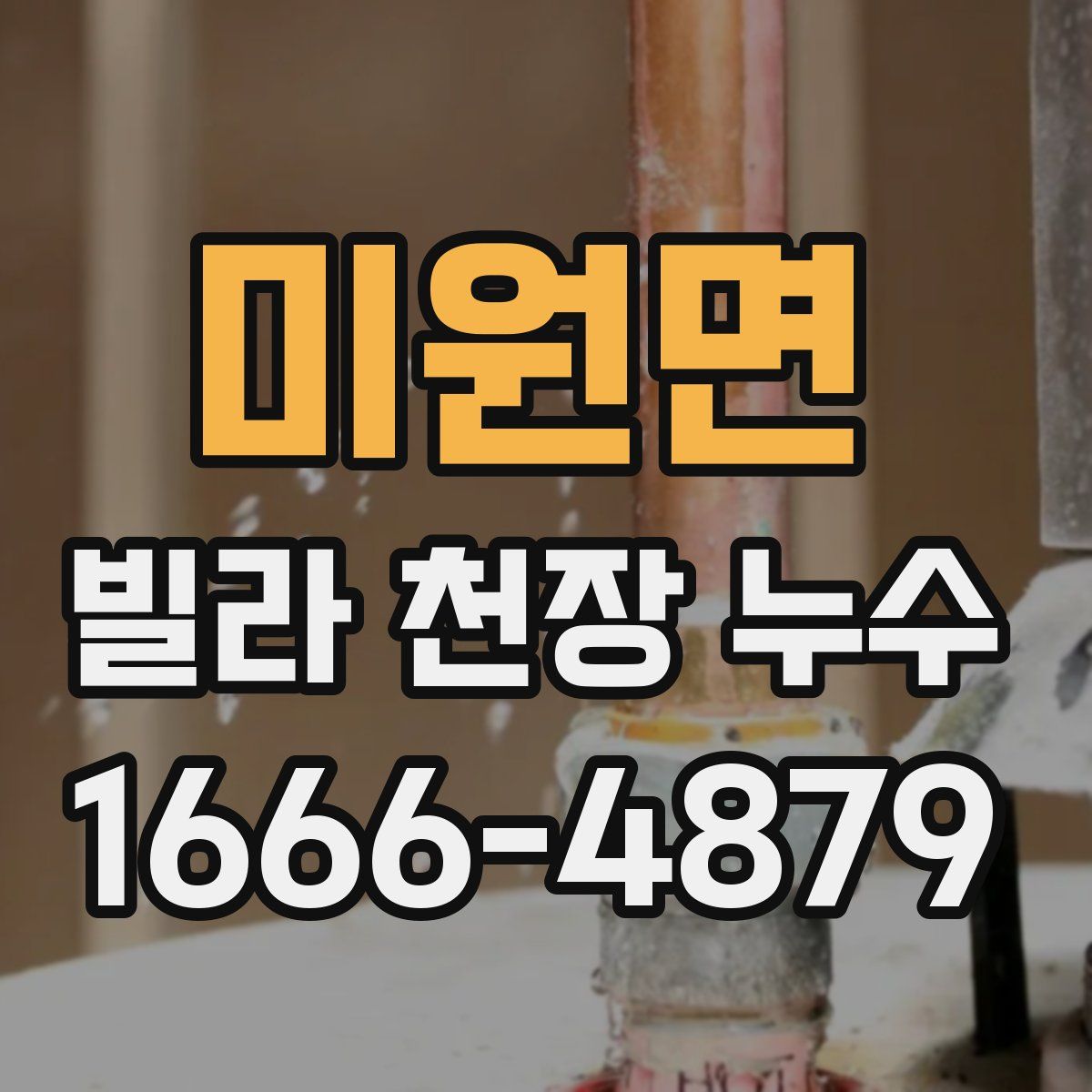 미원면 빌라 천장 누수