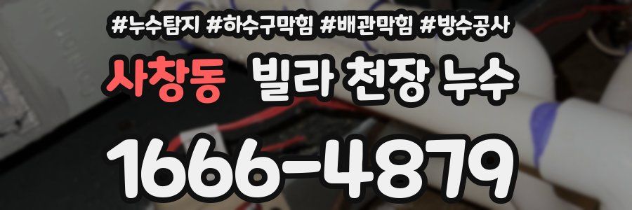사창동 빌라 천장 누수