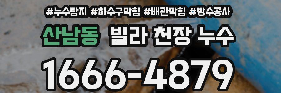 산남동 빌라 천장 누수
