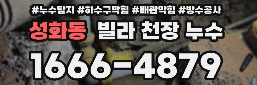 성화동 빌라 천장 누수