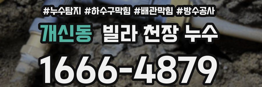 개신동 빌라 천장 누수