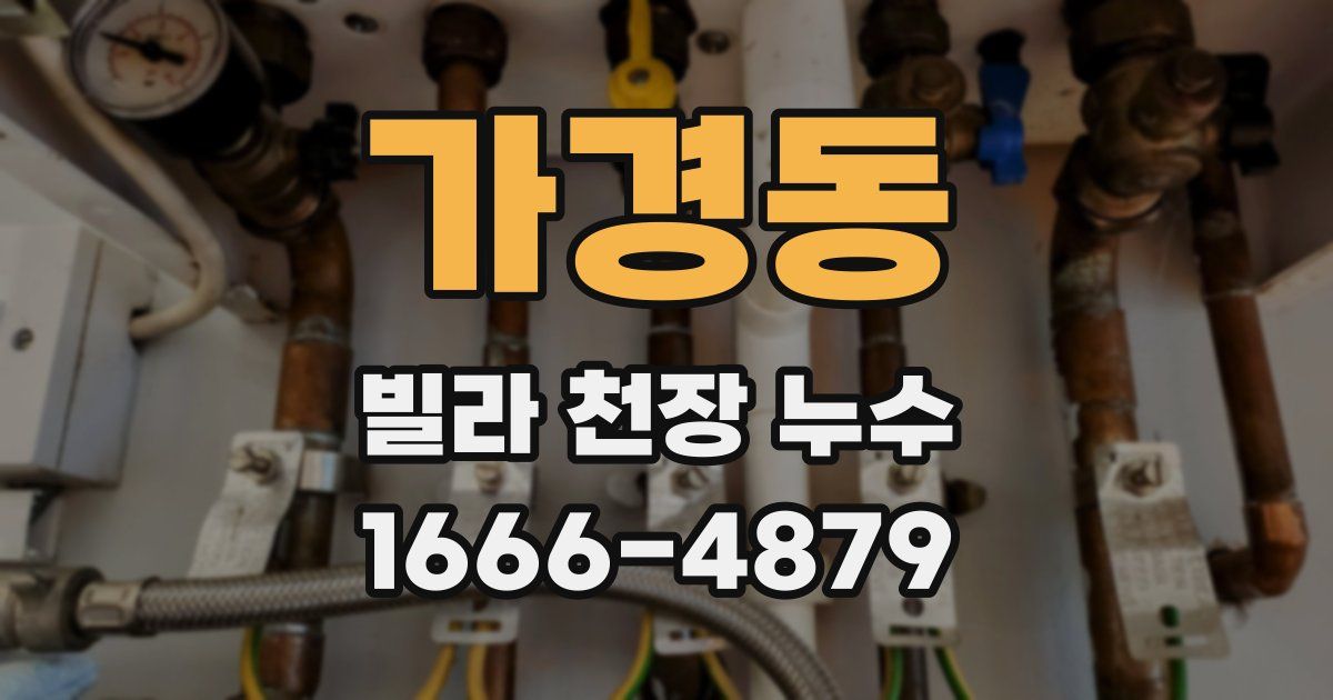 가경동 빌라 천장 누수