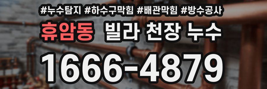 휴암동 빌라 천장 누수