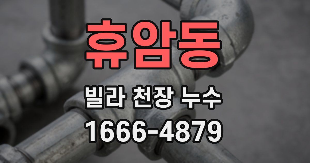 휴암동 빌라 천장 누수