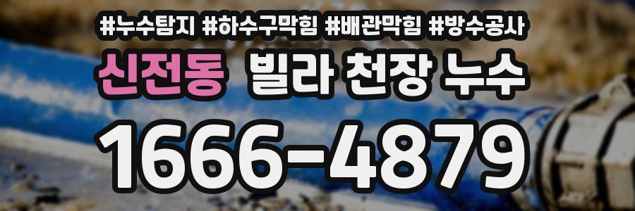신전동 빌라 천장 누수