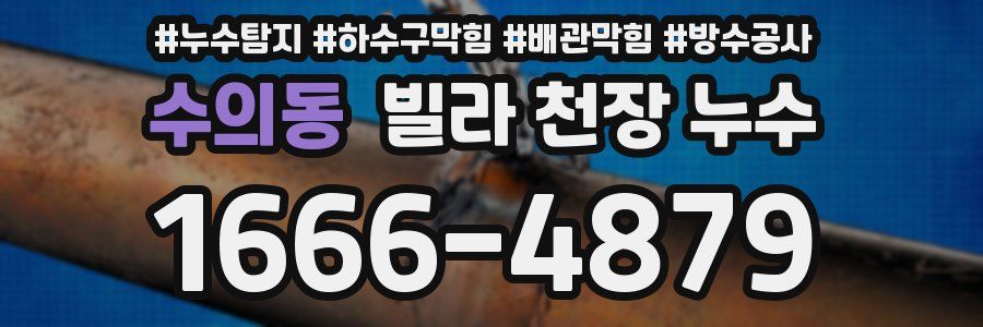 수의동 빌라 천장 누수