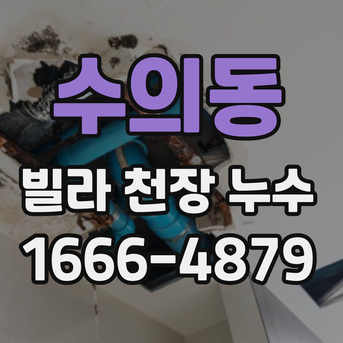 수의동 빌라 천장 누수