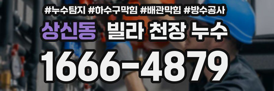 상신동 빌라 천장 누수