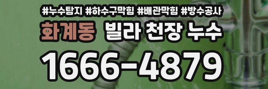 화계동 빌라 천장 누수