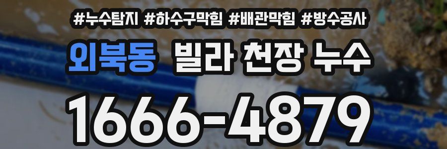 외북동 빌라 천장 누수