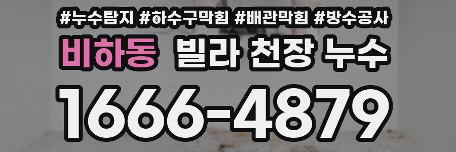비하동 빌라 천장 누수