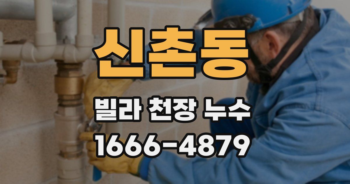 신촌동 빌라 천장 누수