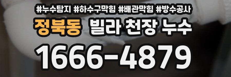 정북동 빌라 천장 누수