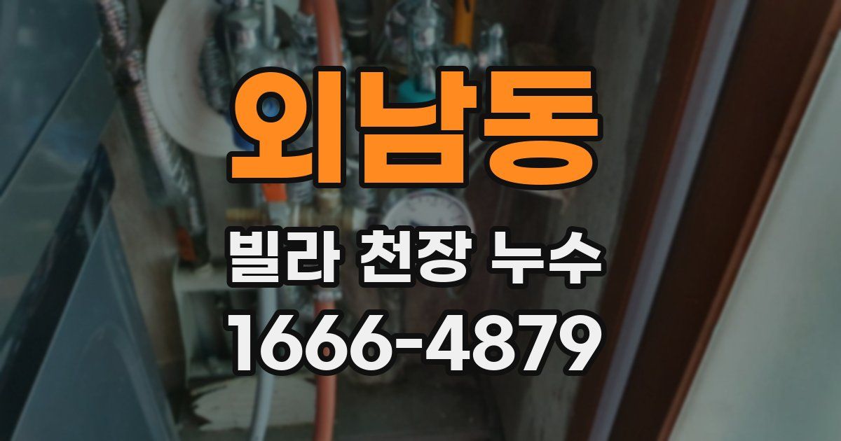 외남동 빌라 천장 누수