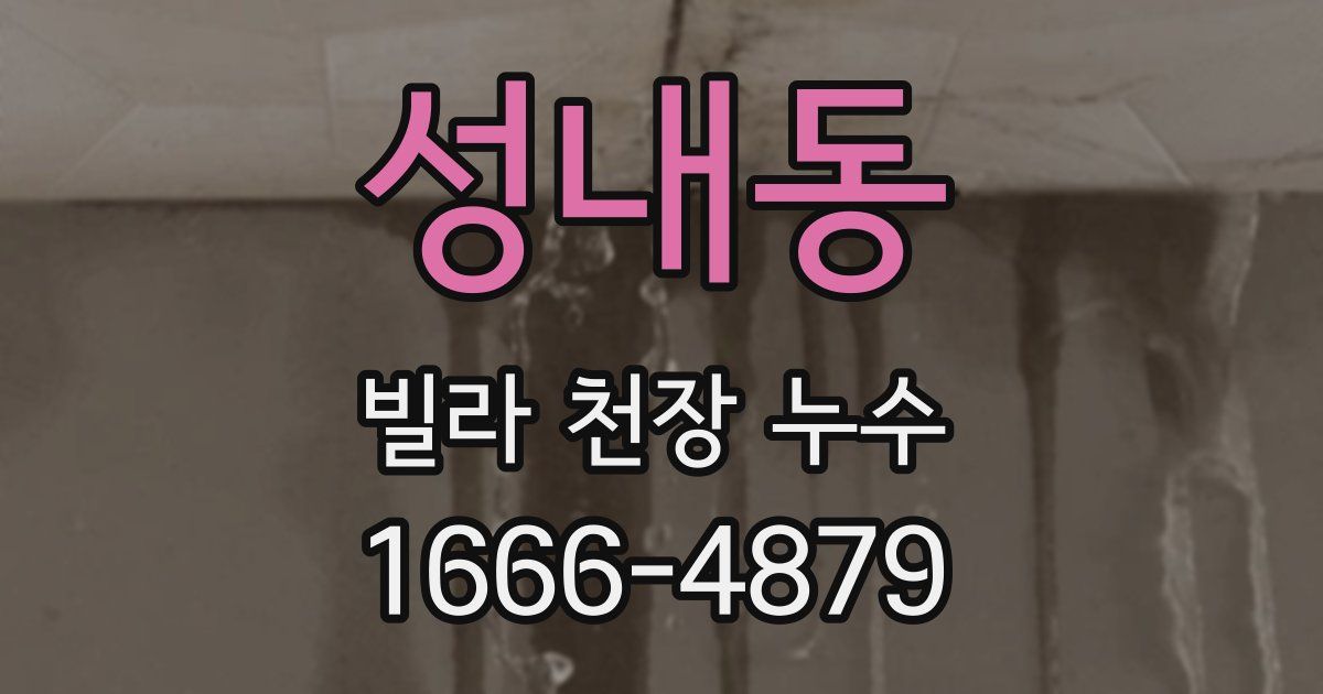 성내동 빌라 천장 누수
