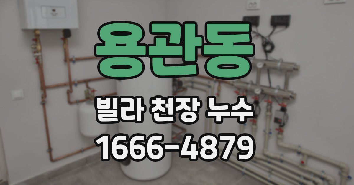 용관동 빌라 천장 누수