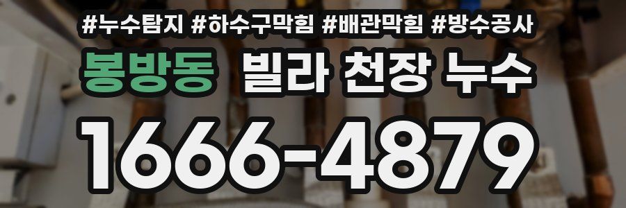 봉방동 빌라 천장 누수