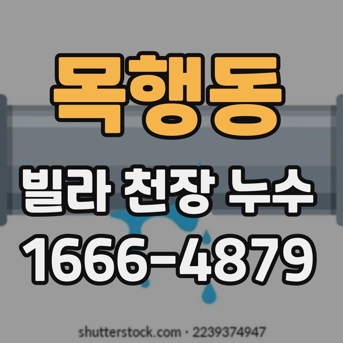 목행동 빌라 천장 누수
