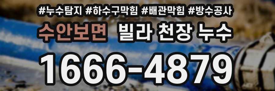 수안보면 빌라 천장 누수