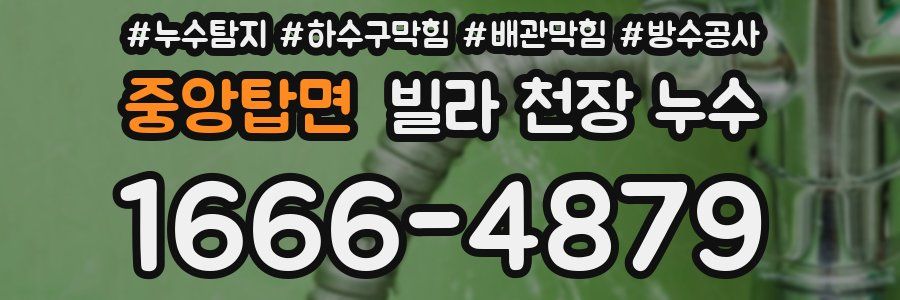 중앙탑면 빌라 천장 누수