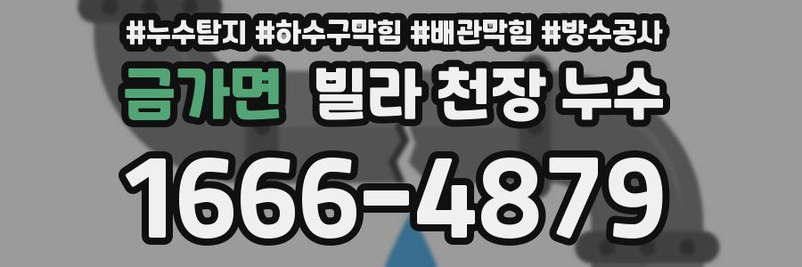 금가면 빌라 천장 누수