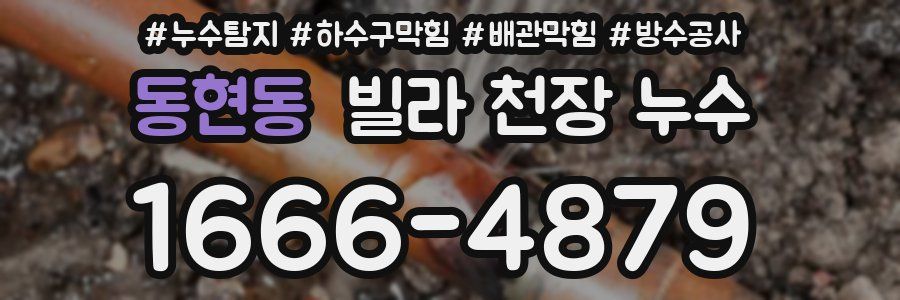 동현동 빌라 천장 누수