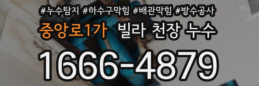 중앙로1가 빌라 천장 누수