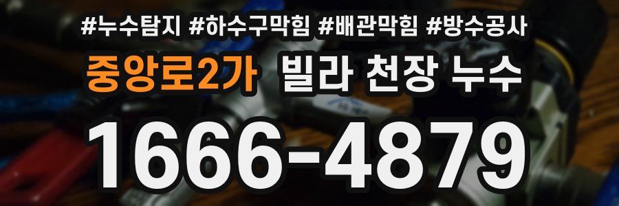 중앙로2가 빌라 천장 누수