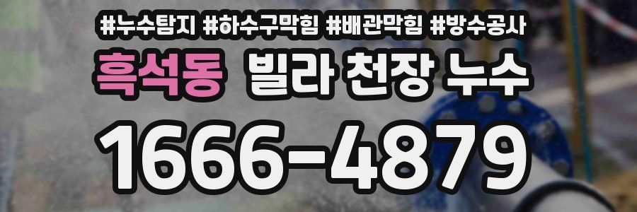 흑석동 빌라 천장 누수